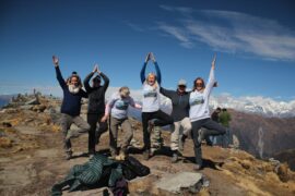 Chopta - Chandrashila Fixed Departure Group enjoying at Chandrahila