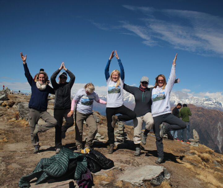 Chopta - Chandrashila Fixed Departure Group enjoying at Chandrahila