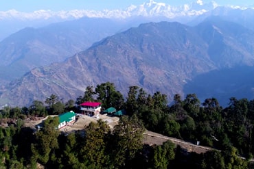 Himalayan View from Magpie Eco retreat Deoriatal